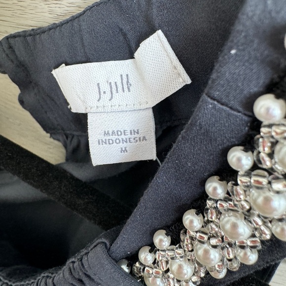 NWT J Jill Embellished Halter-Neck Dress Greystone Color Size M - Picture 7 of 7